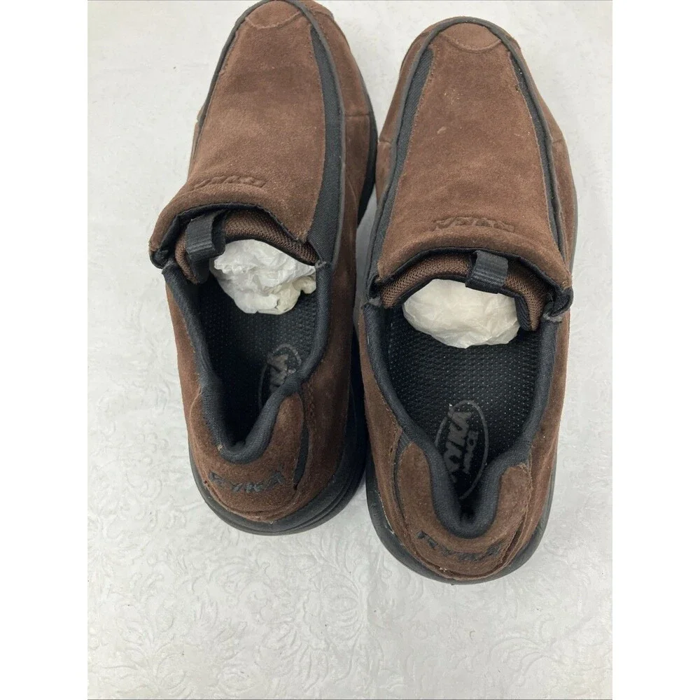 Ryka Cascade Roamer Suede Shoes Comfort Loafers Slip On Womens 7 Brown NEW